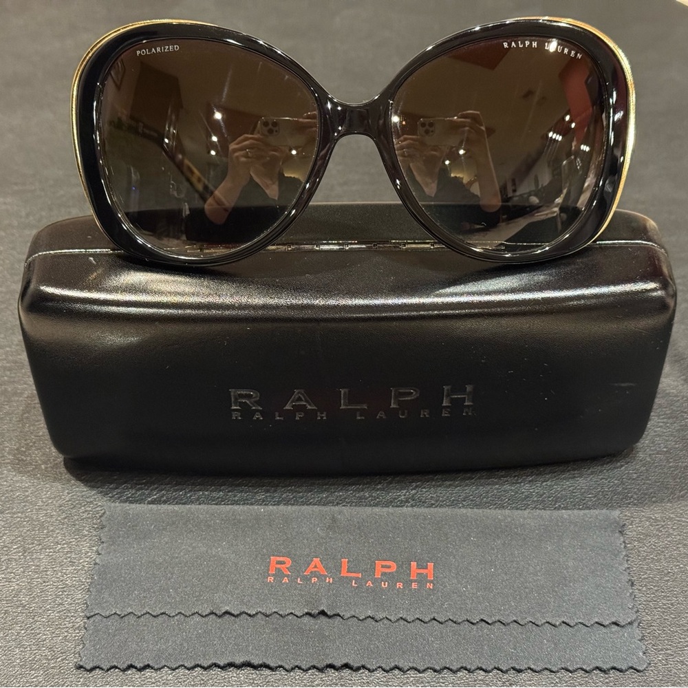 Ralph Lauren Black and Gold Sunglasses
